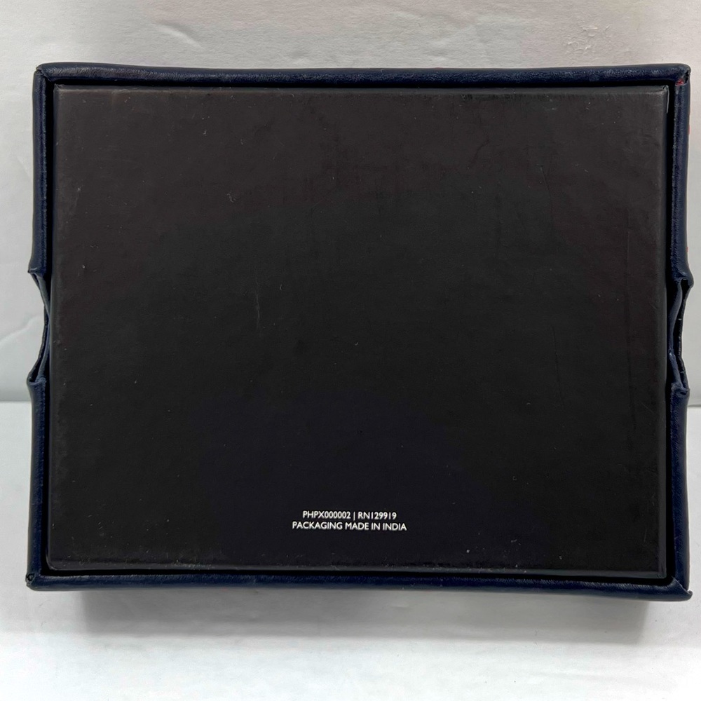 ⭐️TOMMY HILFIGER💯 MENS WALLET DOUBLE FOLD, DARK BROWN, GENUINE LEATHER - Picture 13 of 13